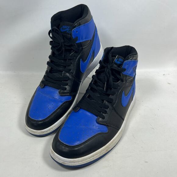 NIKE Air Jordan 1 Retro High OG Sneakers Mens 13 555088-040 Black Royal Blue main image 11